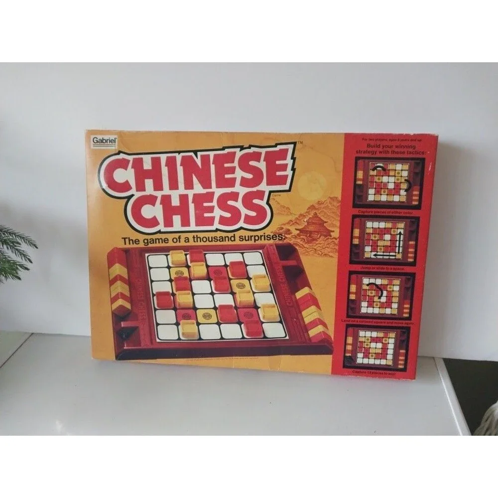 CHINESE CHESS - Vintage 1981 Gabriel Board Game - Complete Game 8+